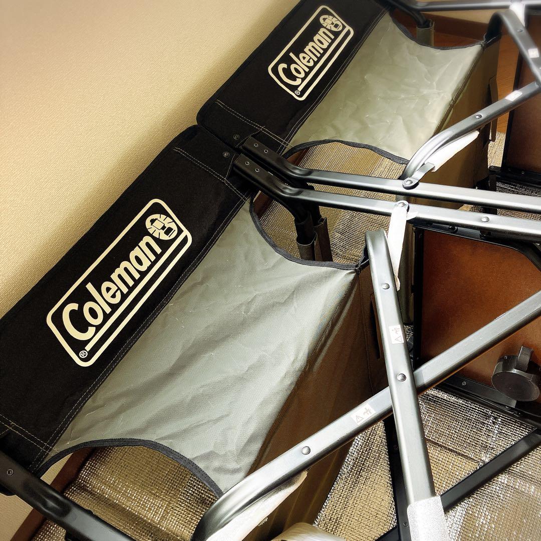 【訳あり・未使用品】Coleman コールマン サイドテーブル付き デッキチェア