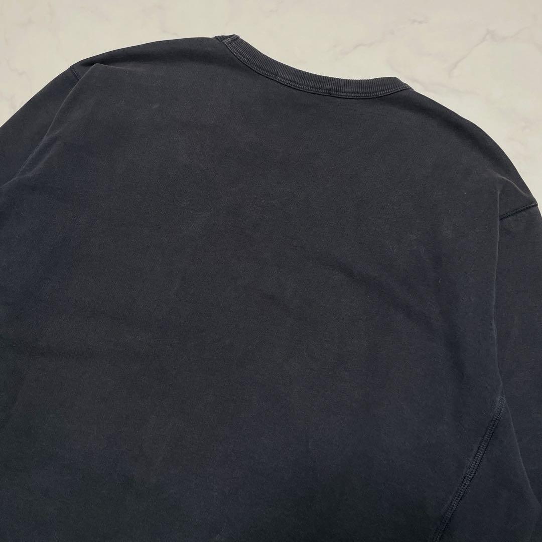 STONE  コットン　クルーネック　トレーナー　ブラック　XXL