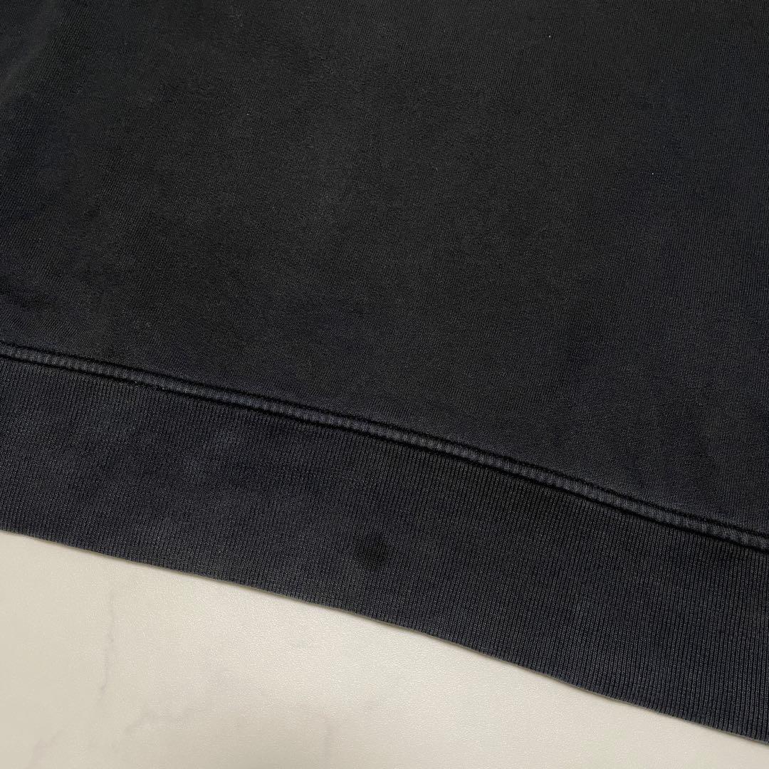 STONE  コットン　クルーネック　トレーナー　ブラック　XXL