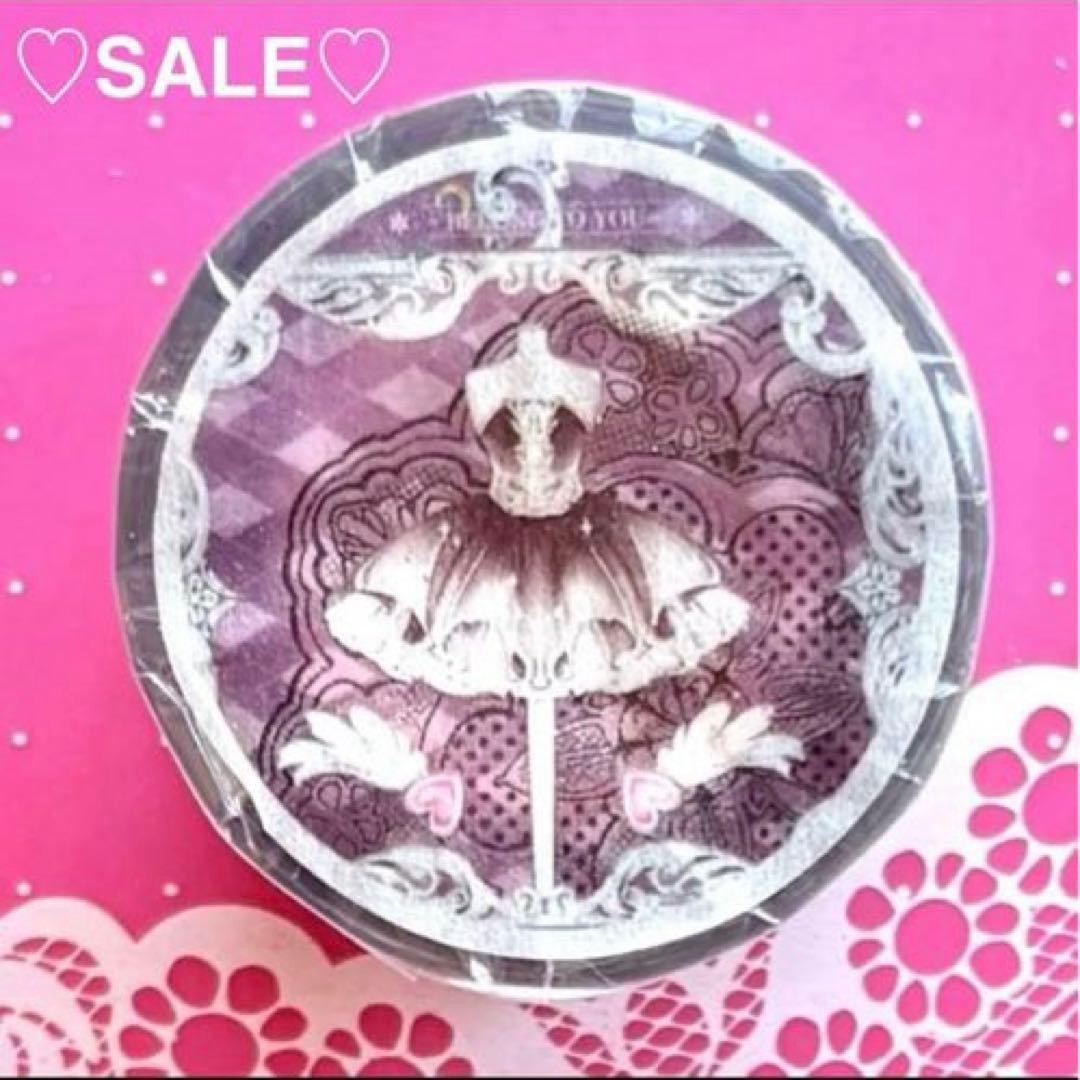 ♡SALE♡ 贝壳光 6cm×10m 芭蕾羽织舞 黑 海外マスキングテープ