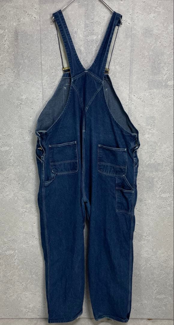 カーハート　デニムオーバーオール　ペインター　ビックサイズ極太W52 L30程度