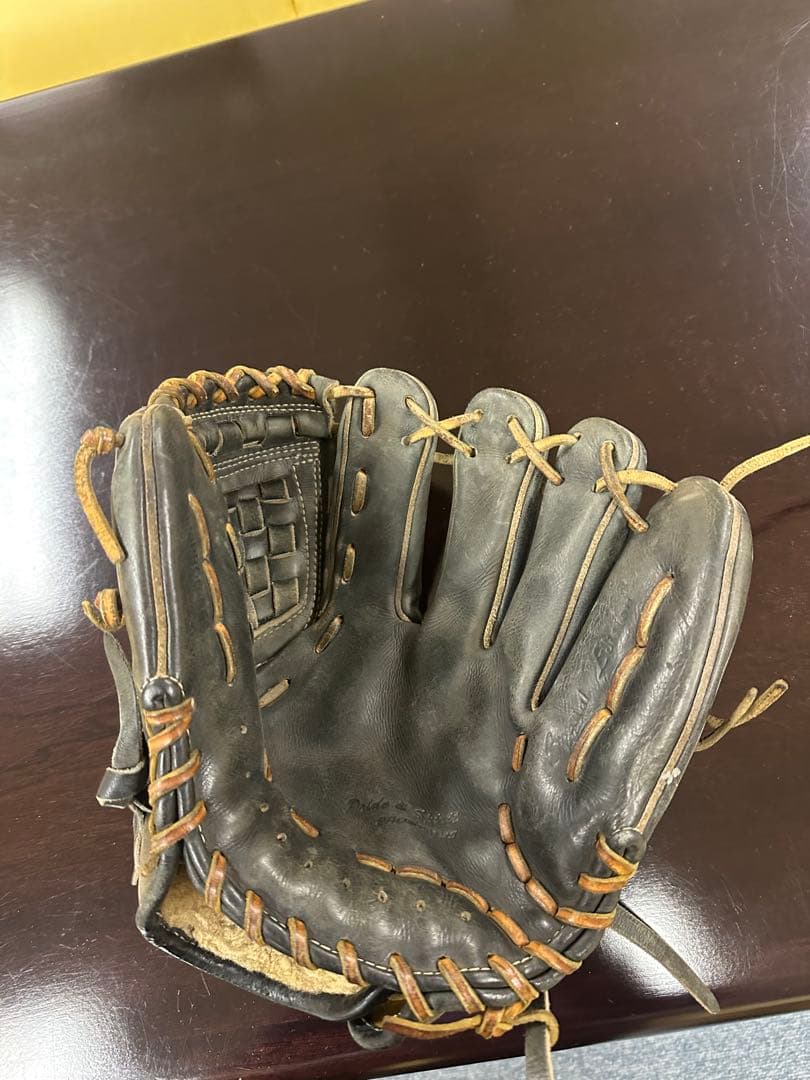 硬式野球グローブ レザー製 黒