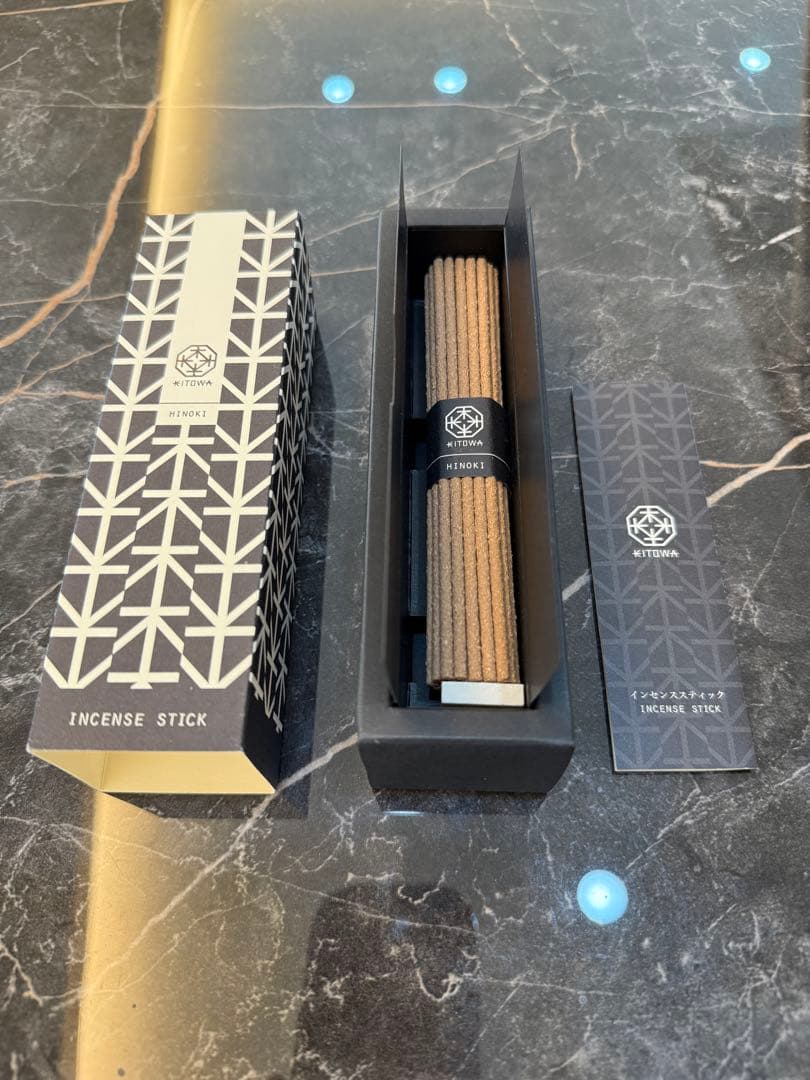 KITOWAポーセリンインセンスプレート KITOWAインセンススティックヒノキ
