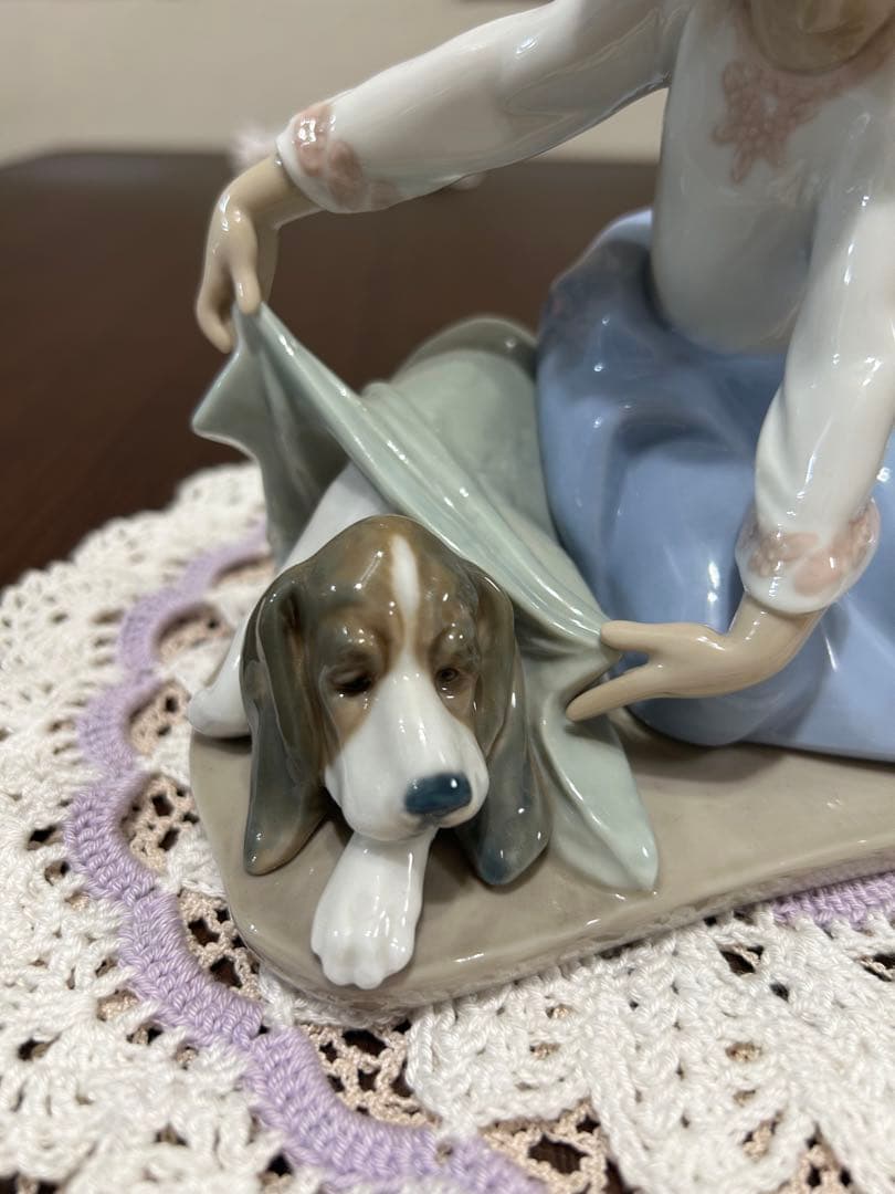 リヤドロ　風邪をひかないように　美品