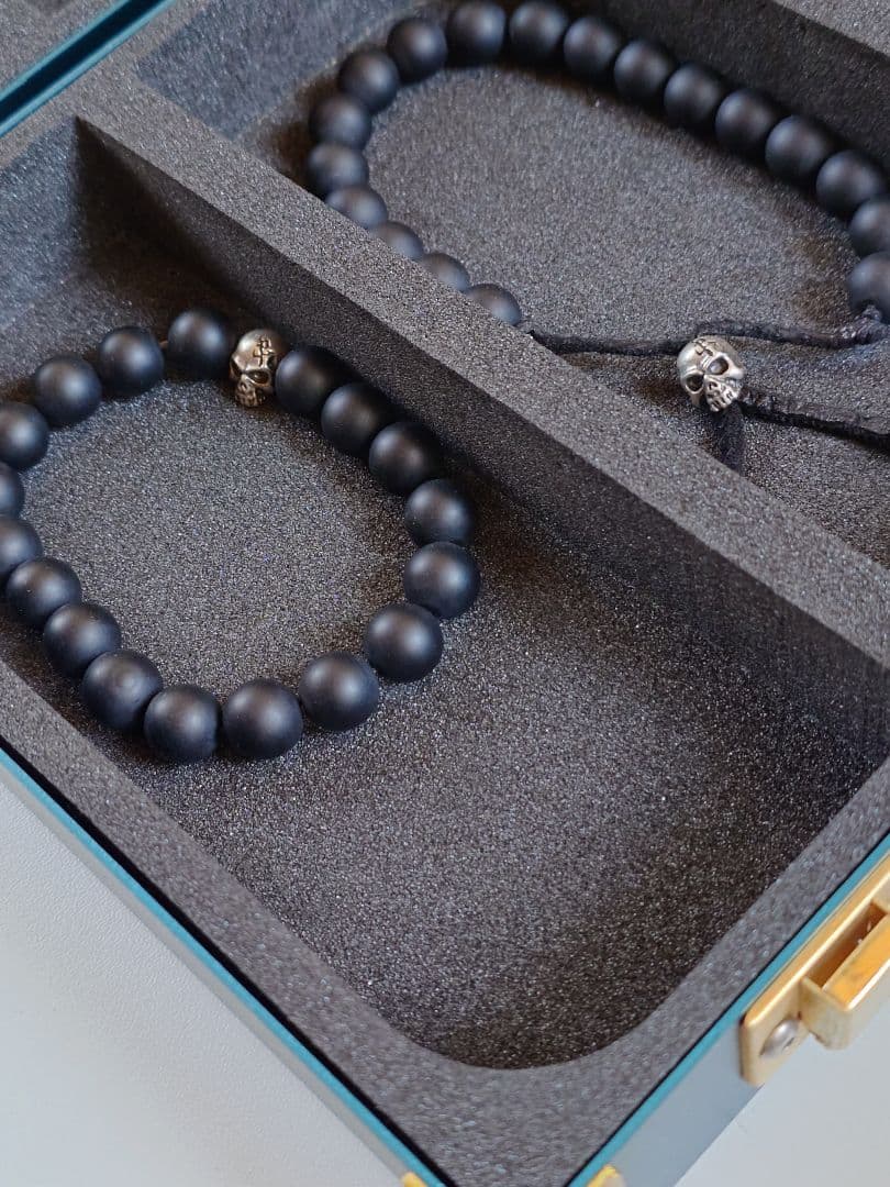 氷室京介 Personal Jesus オニキス スカルブレスレット初期型 2種