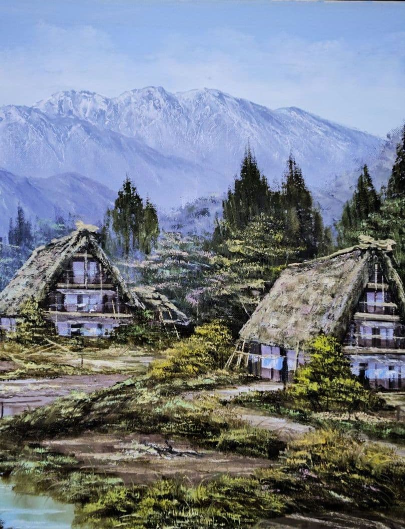 松本弘　F10　合掌造り