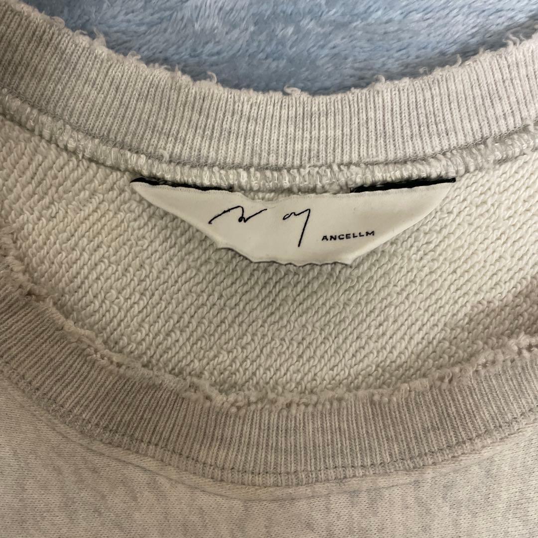 ANCELLM グレー スウェット トレーナー