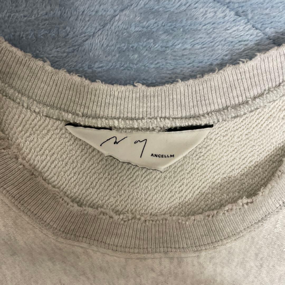 ANCELLM グレー スウェット トレーナー