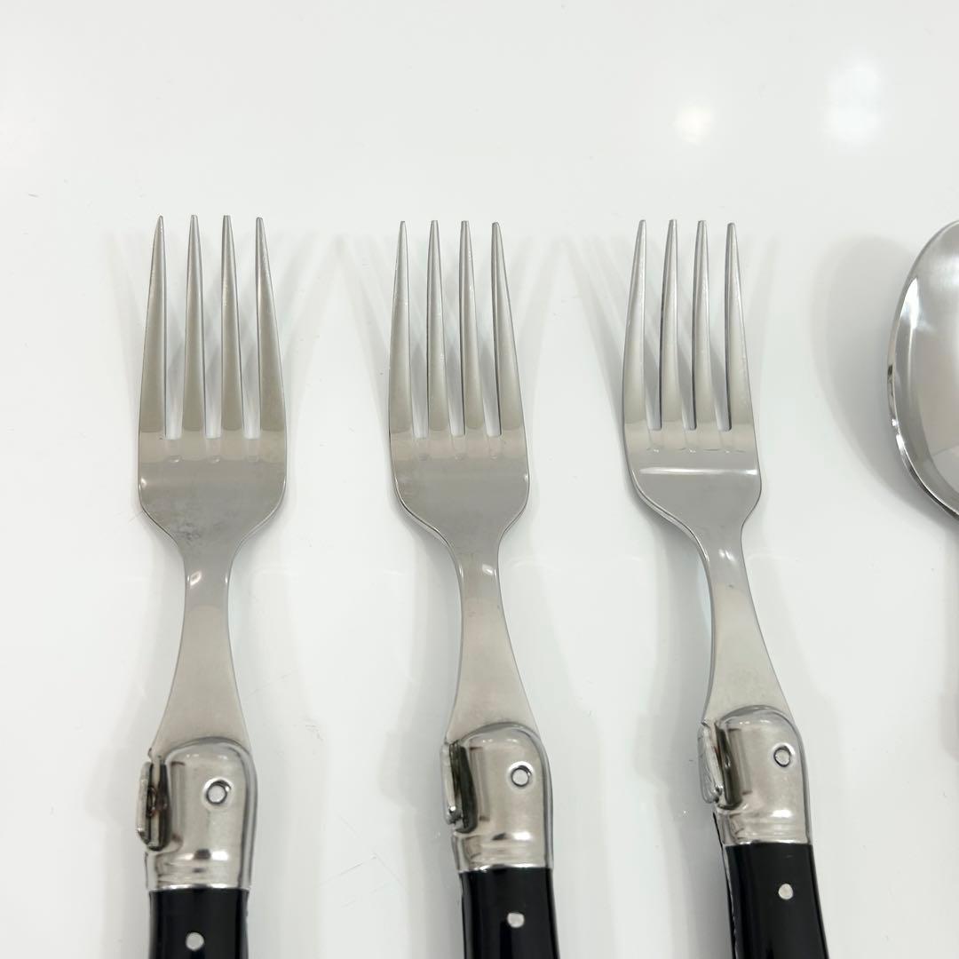 LAGUIOLE ラギオール ライヨール カトラリーセット ブラック 9本