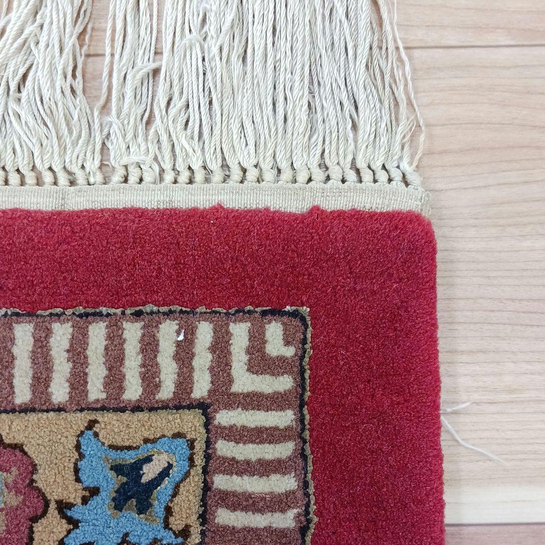 Y3055 最高級中国緞通 ウール×シルク 特大 大判217×301㎝