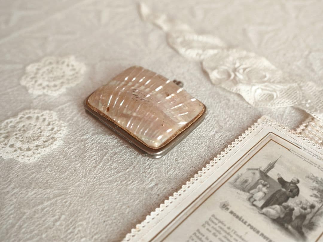 * vintage purse ୨୧ .·*° 貝がらの 小物入れ がま口