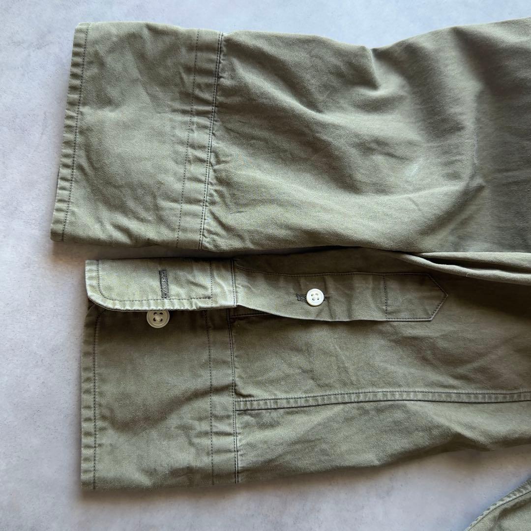 【MADISONBLUE】マダムシャツ ウォッシュドアウト カーキ コットン02