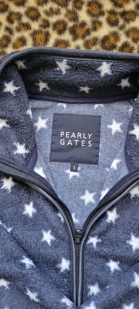 ⛳️パーリーゲイツ3⛳️星柄フリース　ネイビー