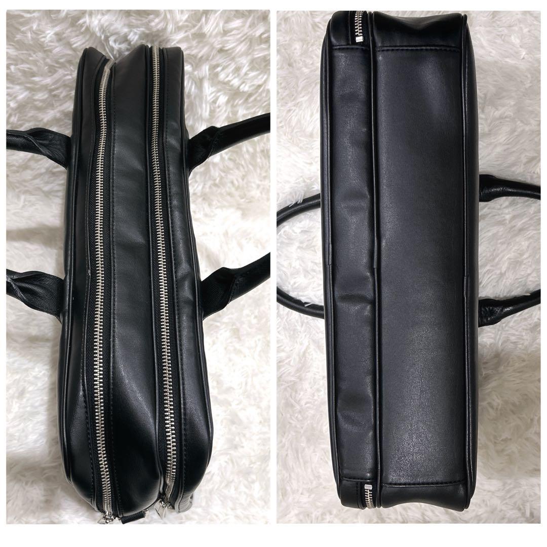 ポールスミス ビジネスバッグ ブリーフケース レザーブラック 2WAYショルダー