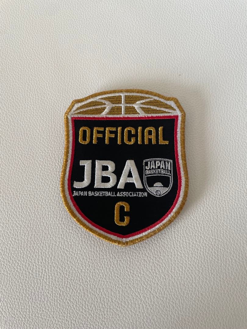 バスケ　レフリー　JBA 審判　公認 ワッペン　バスケットボール C級