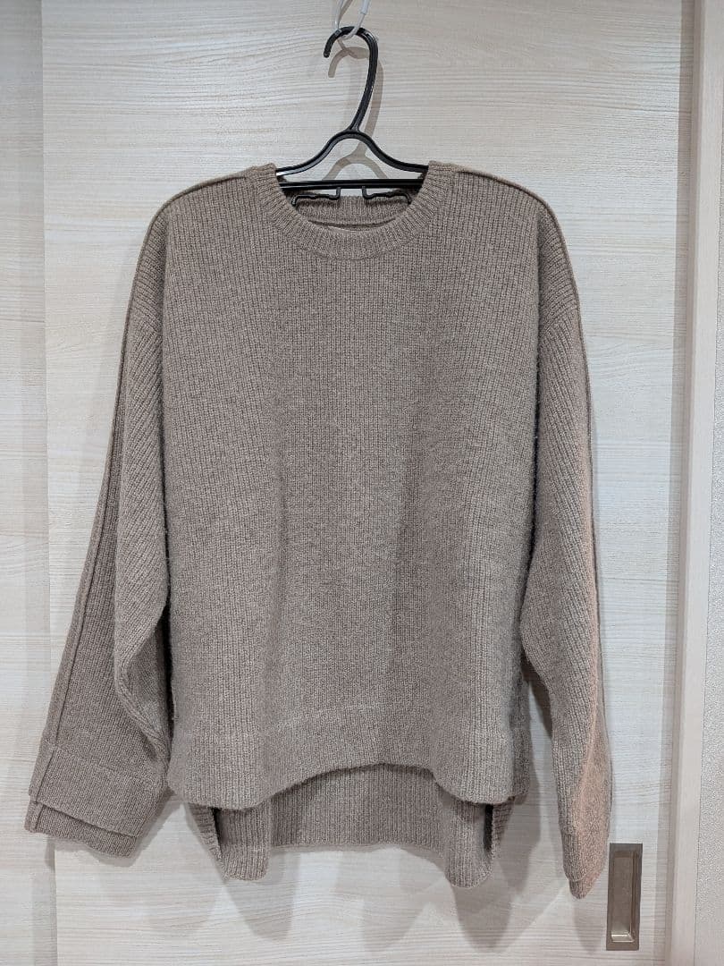 トップス YOKE 7G ALPACA WOOL CARDIGAN RIB KNIT
