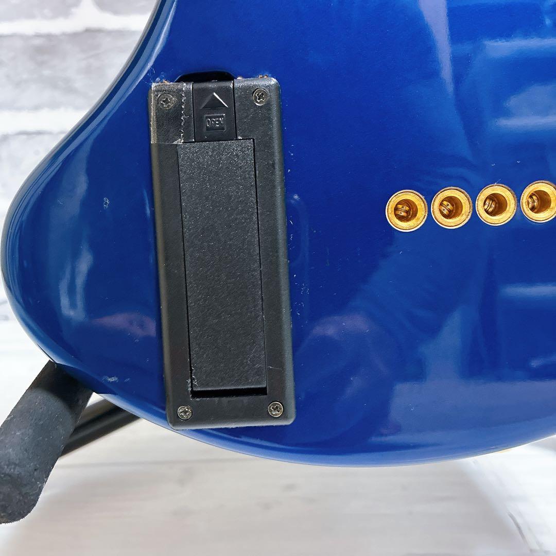 美品　ZO-3C ブルー アンプ内蔵ギター ゴールドパーツ専用ケース付き