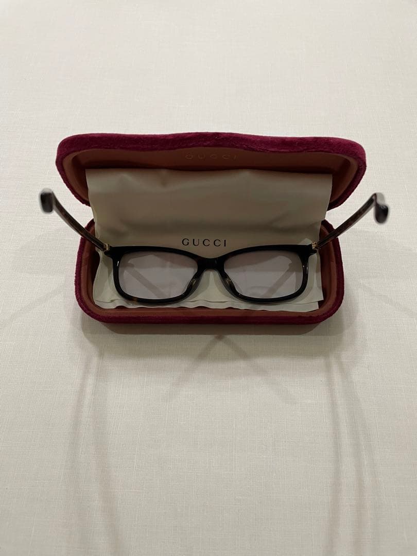 GUCCI グッチ　眼鏡　GG0296OA カラーレンズ入り　パープル系