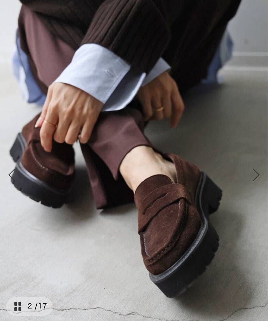 ★新品・未使用★【CAMINANDO/カミナンド】SUEDE LOAFER