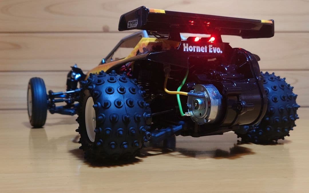 RCホーネットEVO.(LEDライト付)タミヤ＆プロポ＆バッテリー充電器完成品