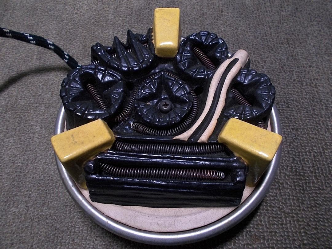 茶道具 紅型風炉 筋紋茶釜 釜環 野々田電熱器 動作品 敷板 送料込み