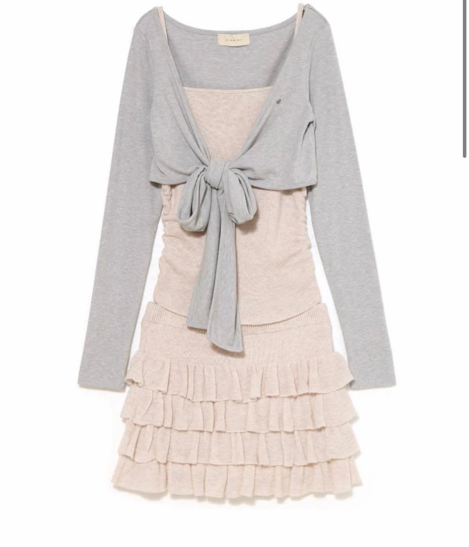 即日発送 Andmary Candice frill set up ivory