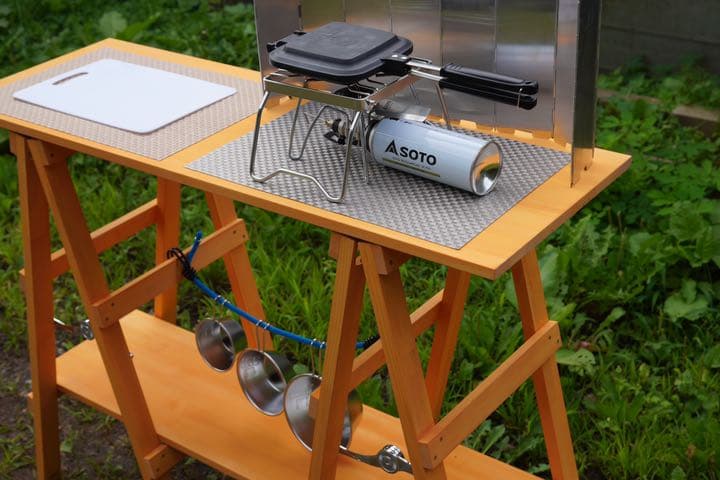 ウッドシェルフ　ウッドラック　白木色(塗装済)