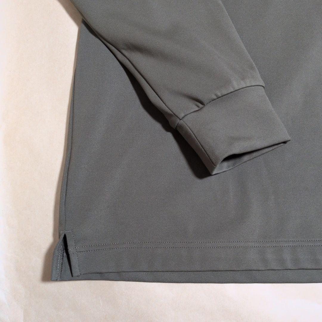 SY32:メンズ:Lサイズ:ハイネックシャツ:オリーブ色