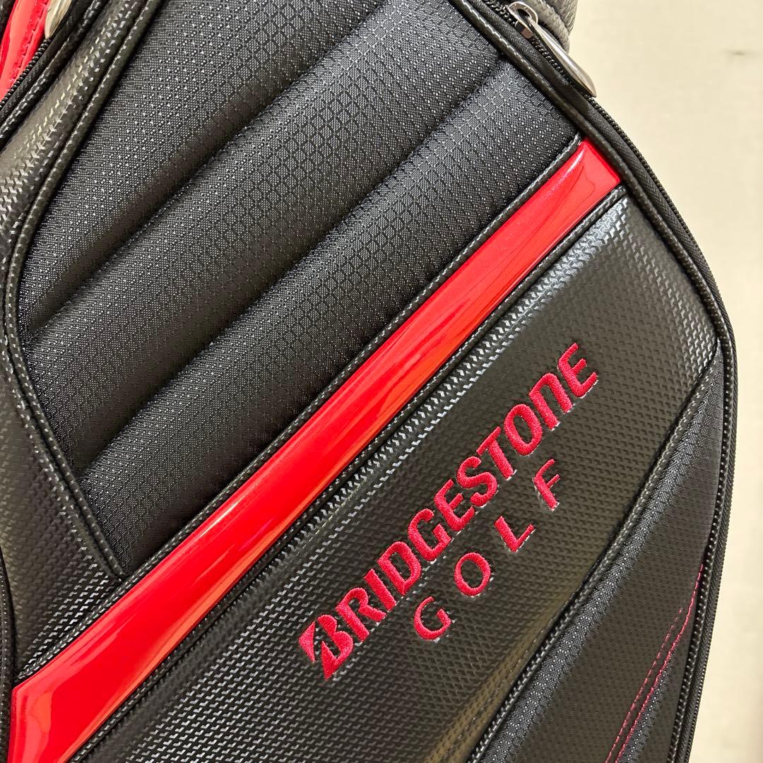 BRIDGESTONE GOLF キャディバッグ ブラック/レッドCBG222