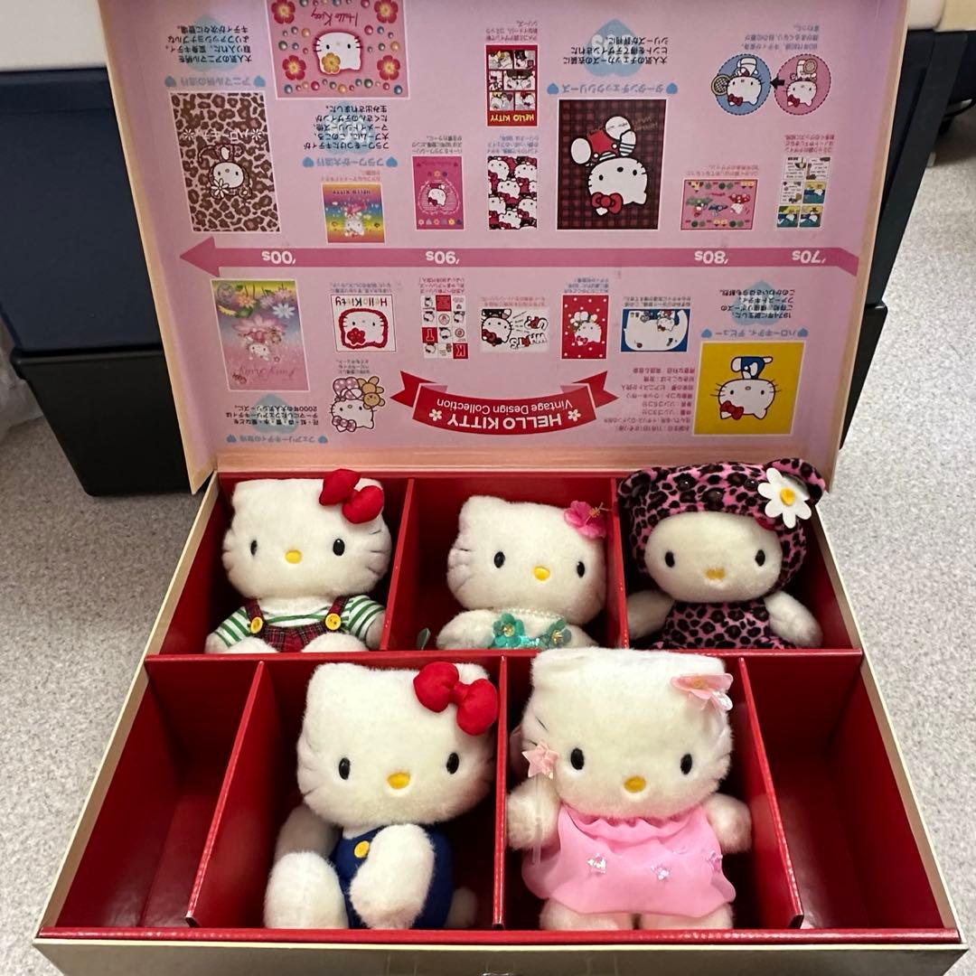 ヤマキ　ハローキティビンテージ　ぬいぐるみ　5体セット　非販売