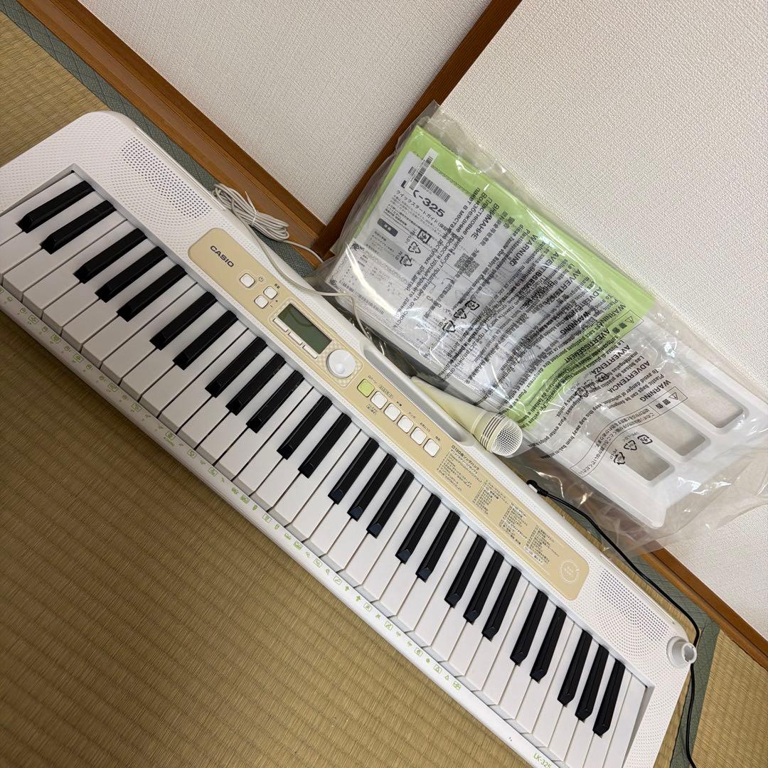 CASIO LK-325 光ナビ キーボード 付属品あり