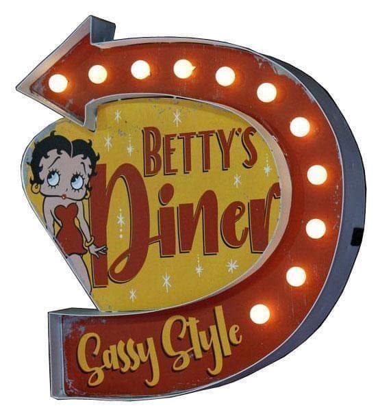 Betty Boop [ベティ ブープ] アローライト　サイン ダイナー 看板