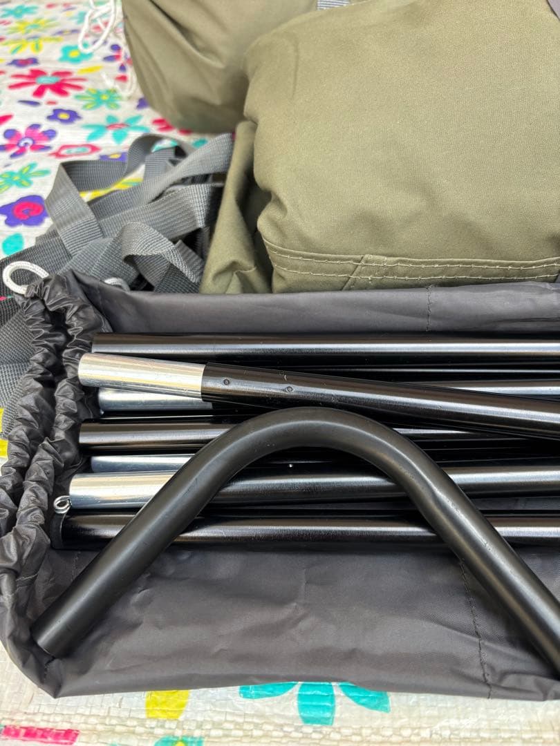 BUNDOK ソロティピー1tc＋フロントウォール＋純正二股ポール