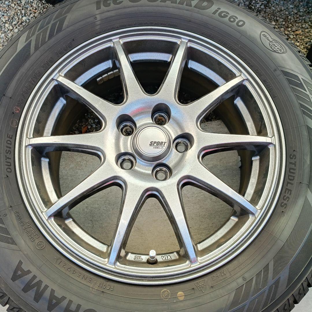 50プリウス スタッドレスタイヤ ホイールセット ice GUARD バリ溝