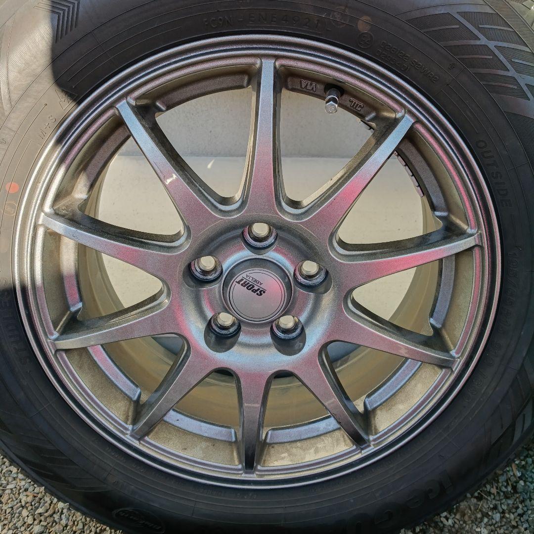 50プリウス スタッドレスタイヤ ホイールセット ice GUARD バリ溝