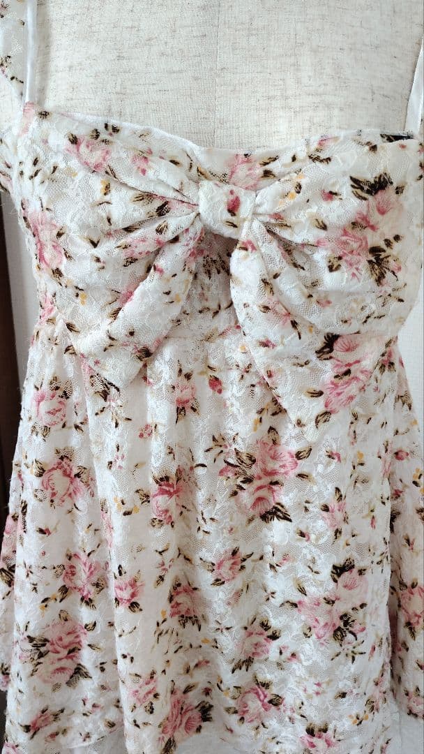 LIZ LISA ビッグリボン 花柄キャミソール