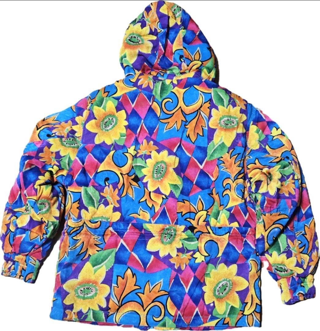 PHENIX 花柄 スキーウェア 上下セット 昭和レトロ レディース