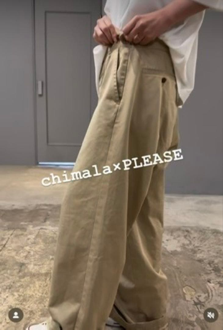 chimala チマラ　チノパン　アジャスター　PLEASE限定