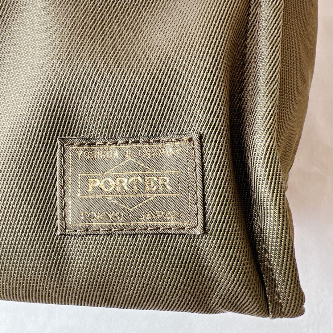 極美品✨ポーター　シア トートバック(L) 871-15120 オリーブ