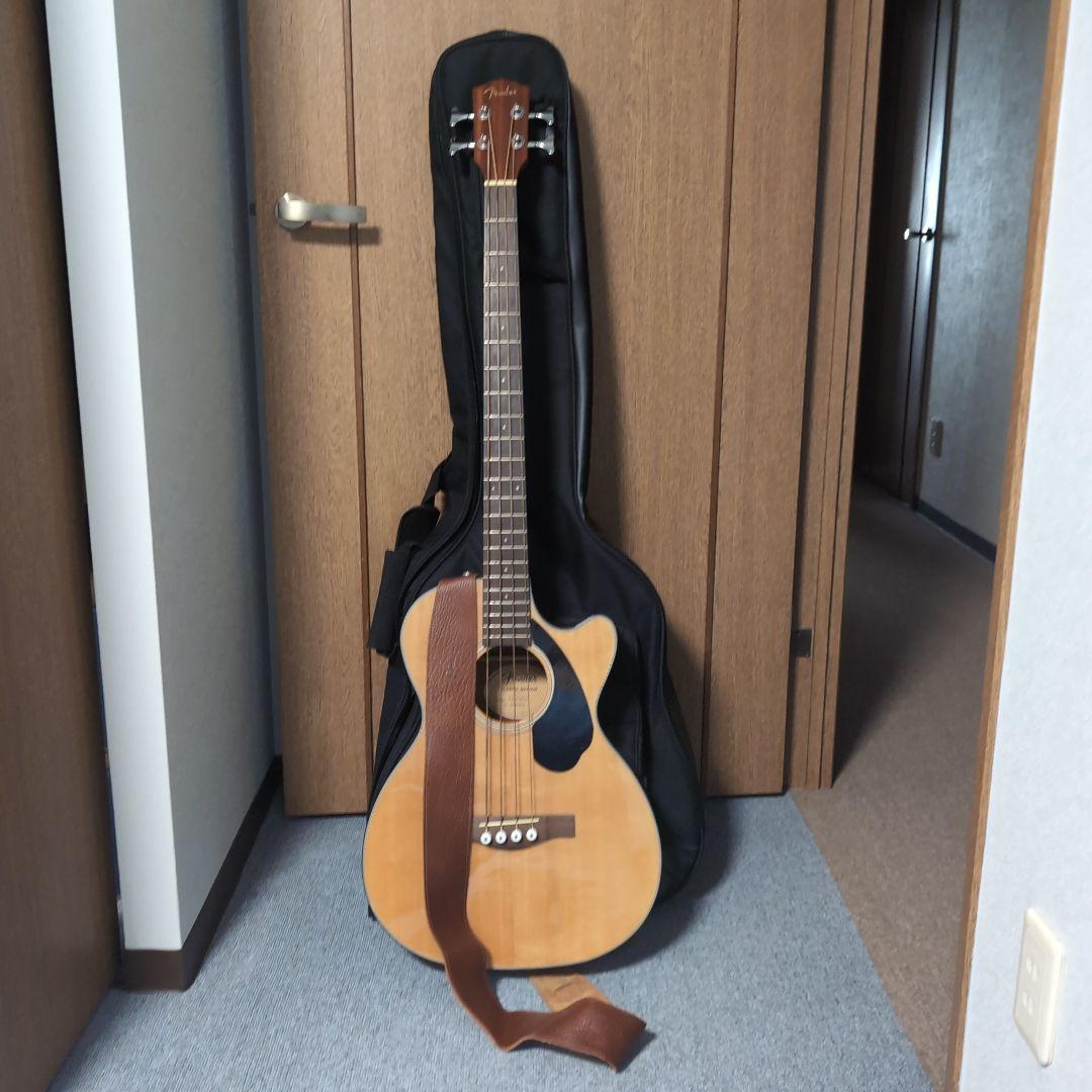 Fender アコースティックベース CB-60SCE　ストラップ・ケース付