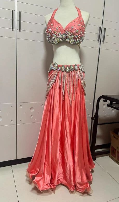 お得 美品一点物 ベリーダンス衣装 スカートセットM コスチューム
