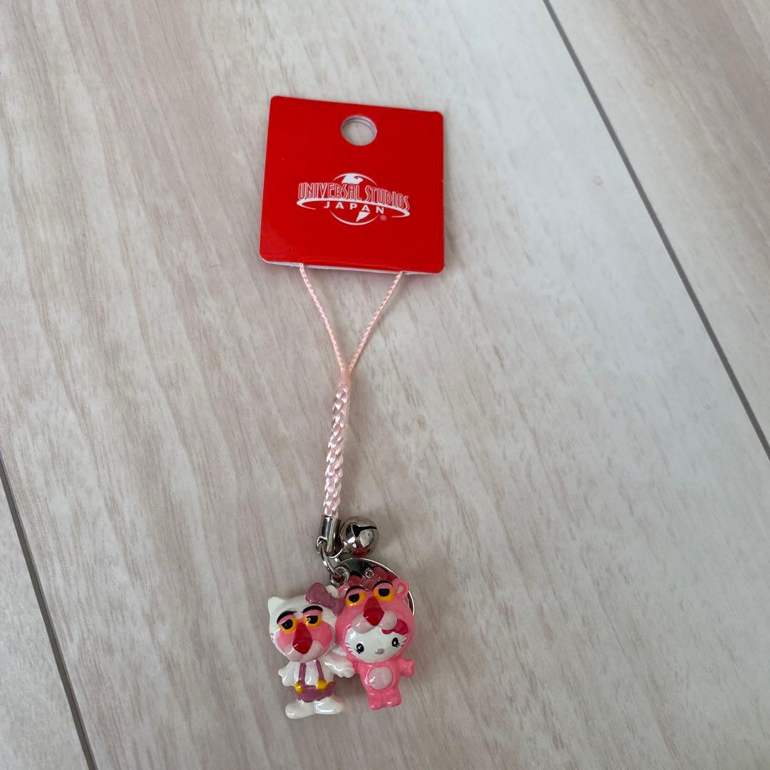 キティ USJ ピンクパンサー 根付け