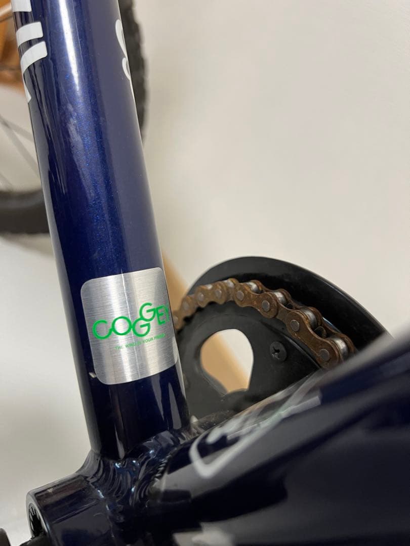 ヨツバサイクル　18インチ　キャプテンネイビー　前カゴ付き