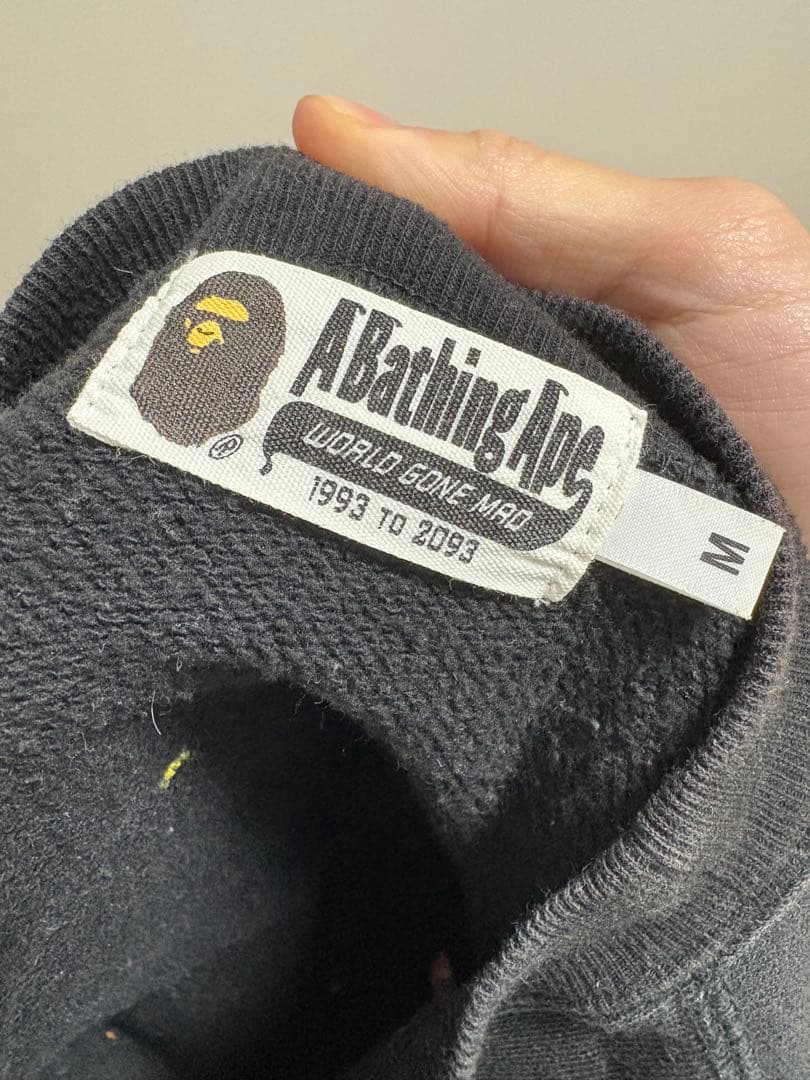 【週末値下】A Bathing Ape エイプ　スウェット　ワッペン