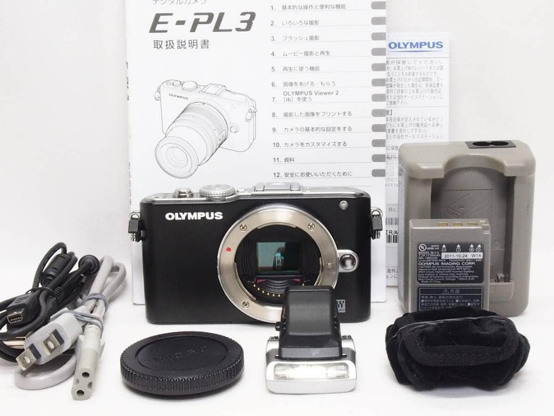 ■美品■ OLYMPUS PEN E-PL3 ボディ ブラック《 S数3007回