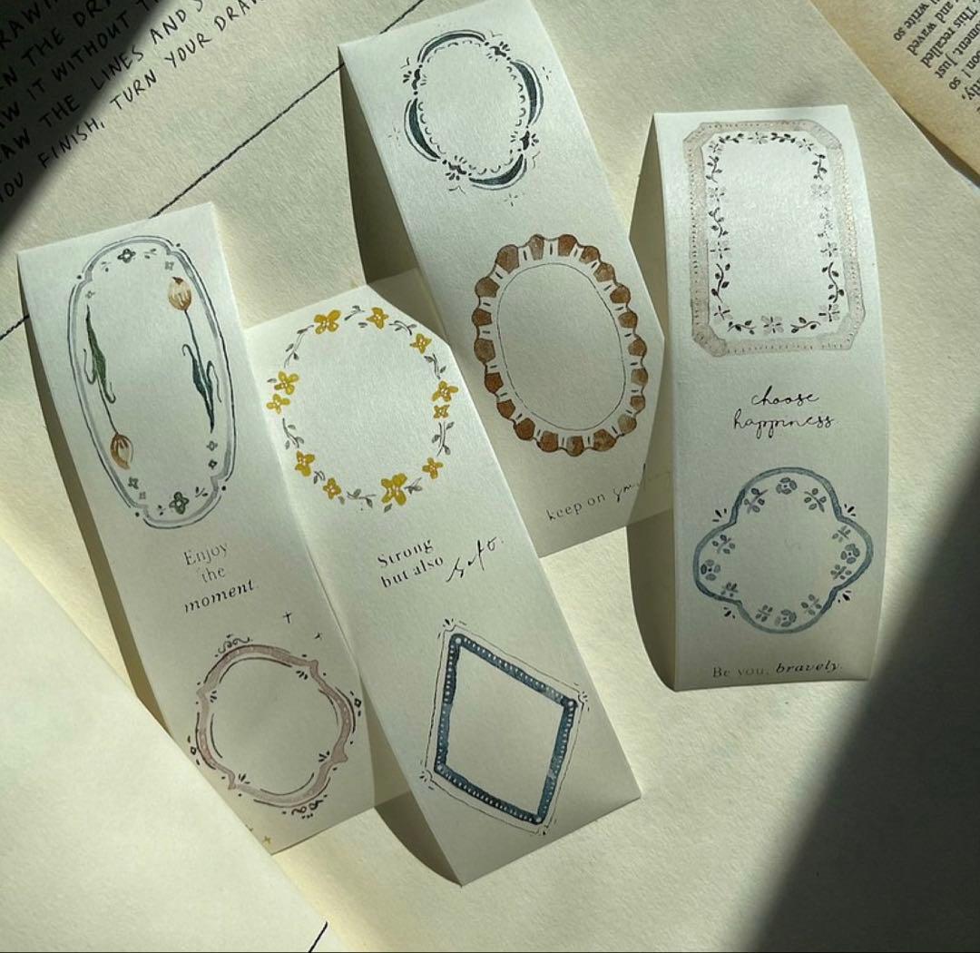 ⑤☆海外マステ☆ Pion さん 箔押し 紙上製器所 フラワートレイ