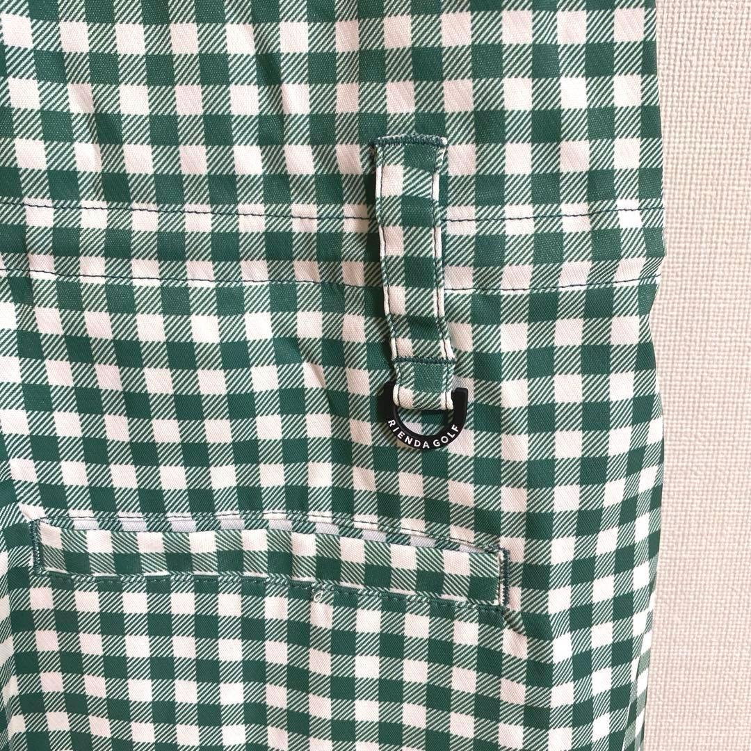 RIENDA GOLF ギンガムチェックドロストOP