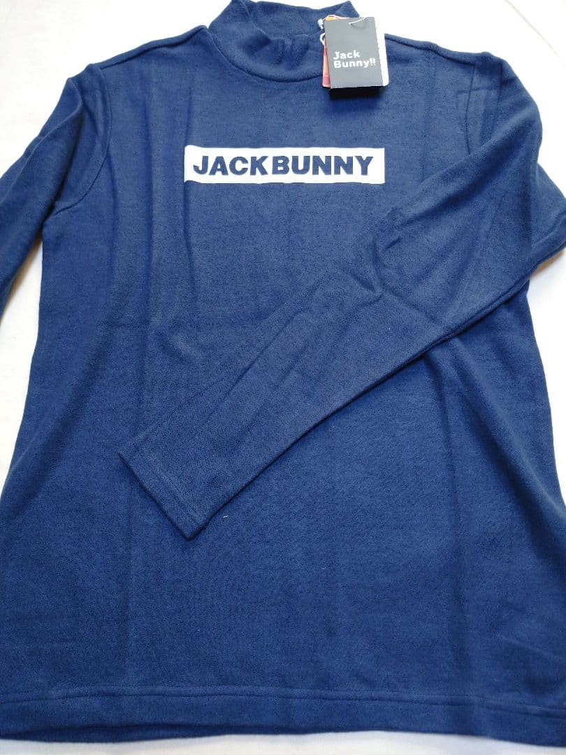 ネイビー 5サイズL ハイネック 長袖 ジャックバニー メンズゴルフウェア