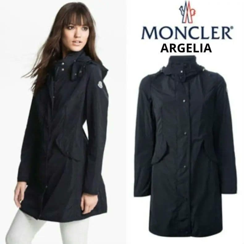 【美品】 モンクレール ARGELIA ナイロンコート ブラック サイズ2 M