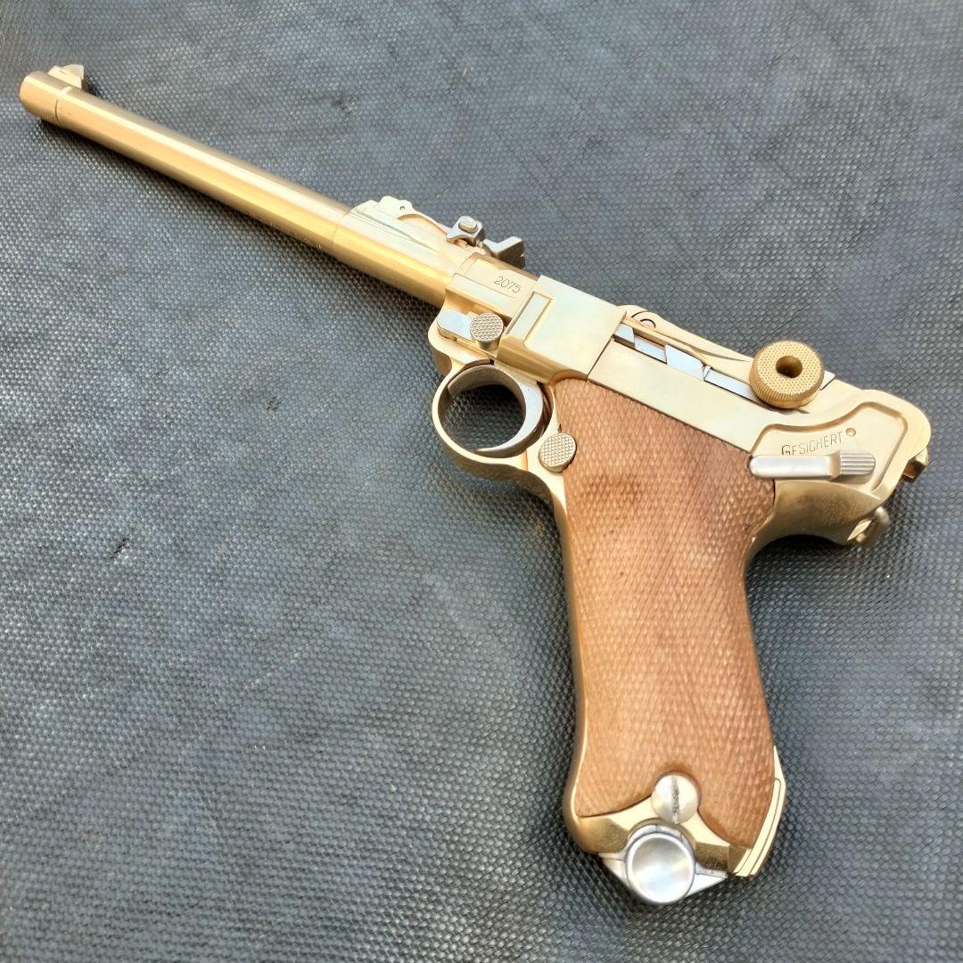 マルシン ルガーＰ08 8インチ 金属モデルガン 22KGP SMG